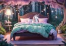 Personalized Kids Bedding with Unicorns